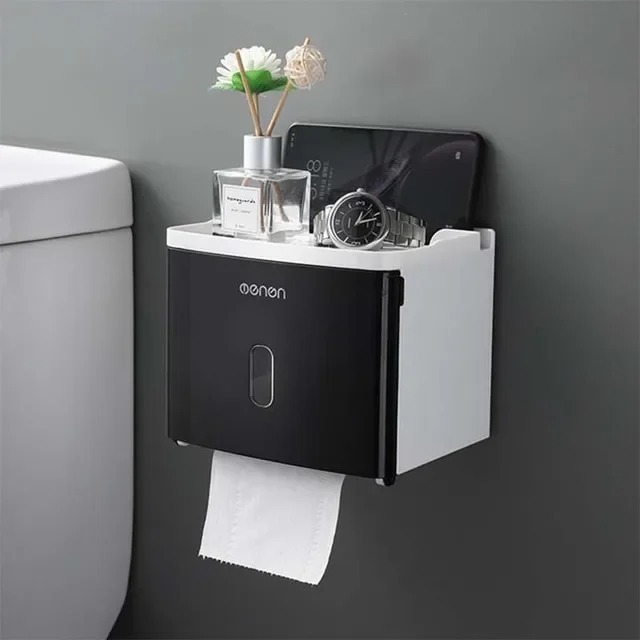 Waterproof Wall Mounted Toilet Paper Holder - Image 7