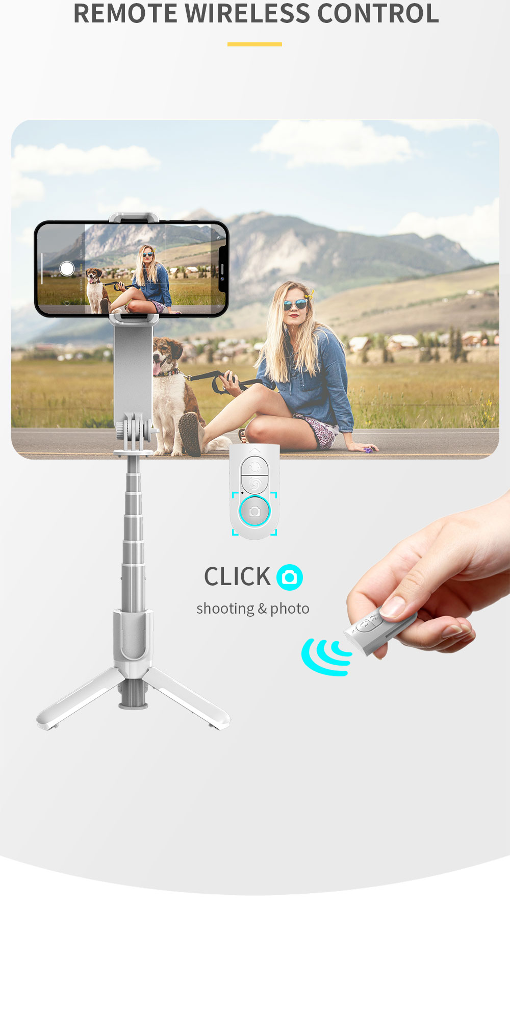 Three Color Temperatures Light Stabilizer Selfie Stick - Image 10
