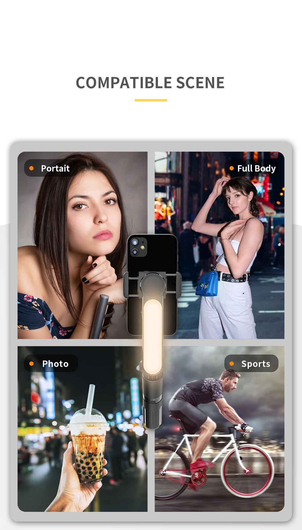 Three Color Temperatures Light Stabilizer Selfie Stick - Image 8